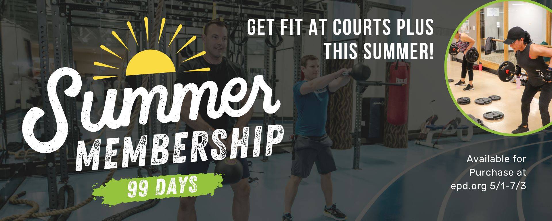 Summer Membership at courts plus