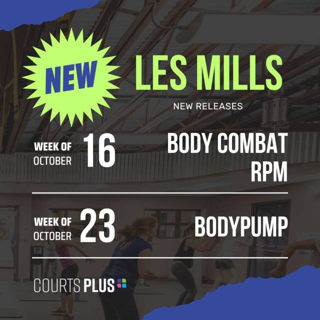 Les Mills new releases at Courts Plus