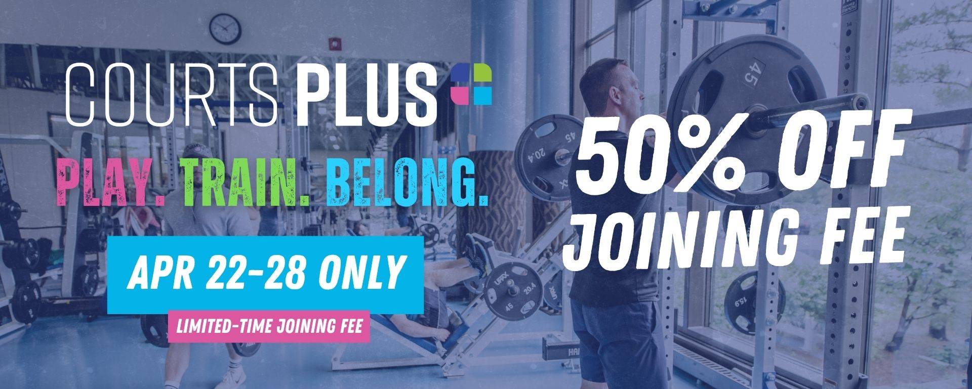 Half off joining fee